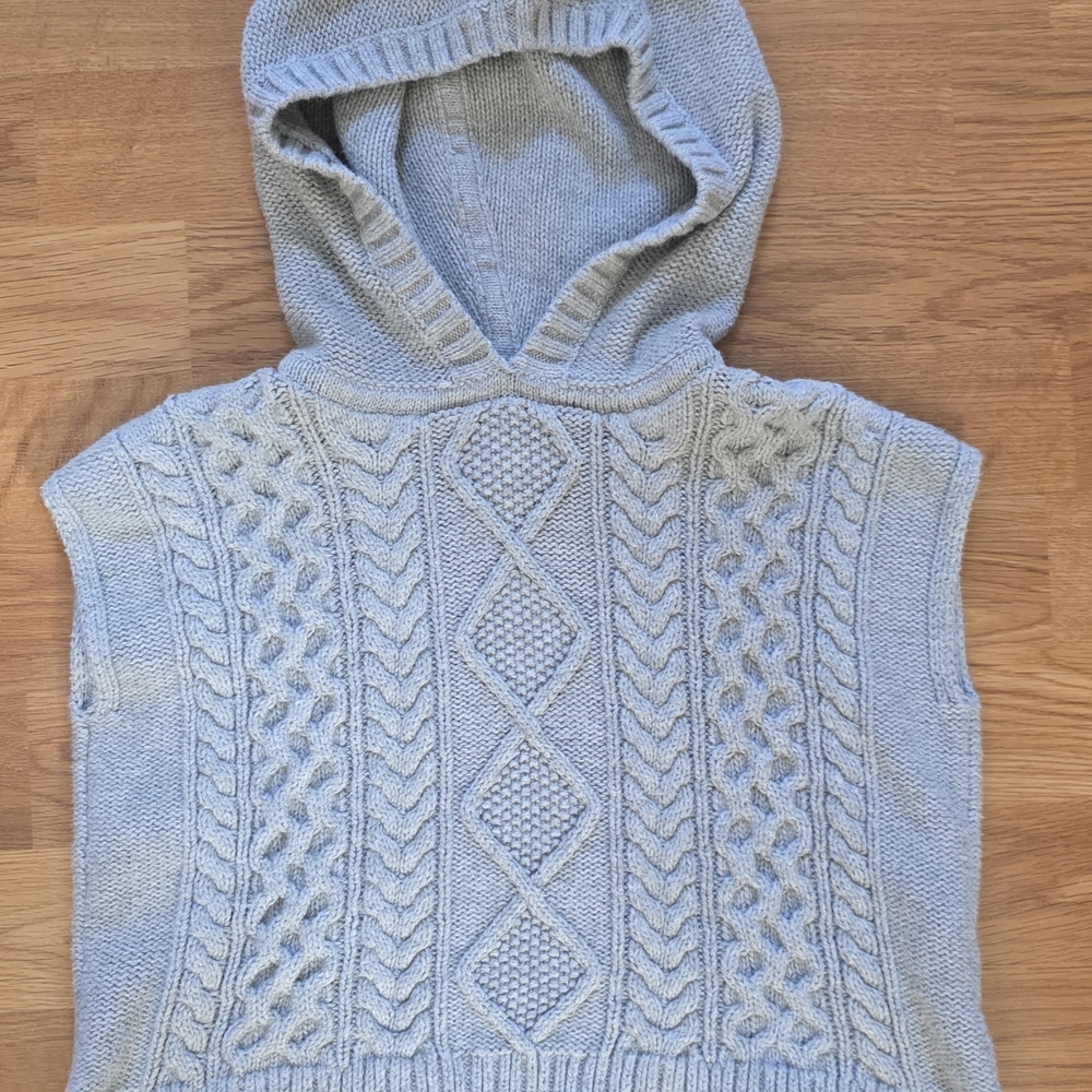 GAP Baby Gray Knit Sweater Dress (Poncho)